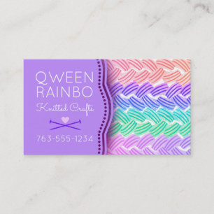 Carte De Visite Tricot aiguilles crochets de fils à couture pour 