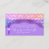 Carte De Visite Tricot aiguilles crochets de fils à couture pour f (Dos)