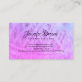 Carte De Visite Tricot Au Crochet De Fil (Dos)