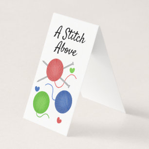 Carte De Visite Tricot avec amour