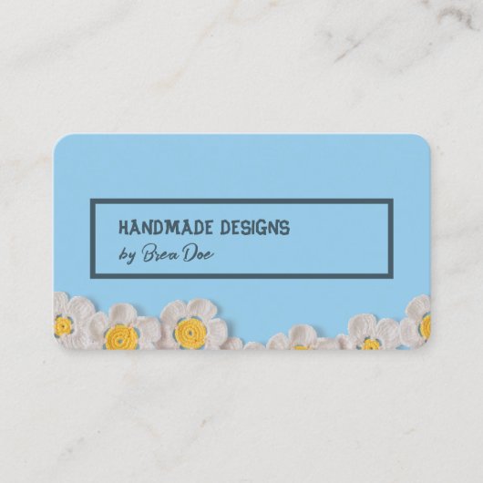 Carte de visite Tricot Crochet (Devant)