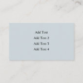 Carte De Visite Tricot/Crochet artisanal (Dos)