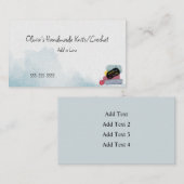 Carte De Visite Tricot/Crochet artisanal (Devant / Derrière)