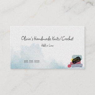 Carte De Visite Tricot/Crochet artisanal