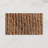 Carte De Visite Tricot de lama marron (Dos)