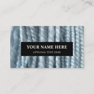 Carte De Visite Tricot Fil Handspun Pastel Blue Photographie