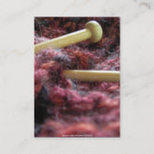 Carte De Visite ©Tricot Knit Knitter Yarn (Dos)