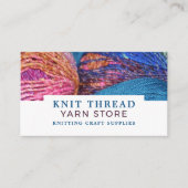 Carte De Visite Tricot, Tricot, magasin, fils (Devant)