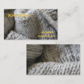 Carte De Visite Tricotage (Devant / Derrière)