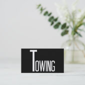 Carte De Visite Tricoter noir et blanc (Debout devant)