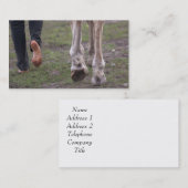 Carte De Visite Trieuse à pieds nus (Devant / Derrière)