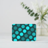 Carte De Visite Trio de points de teal (Debout devant)