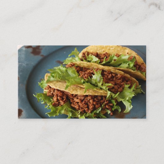 Carte De Visite Trio de taco délicieux (Devant)
