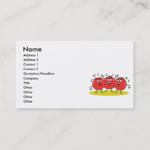 Carte De Visite trio de tomates chantantes