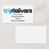 carte de visite TripDelivers (Devant / Derrière)