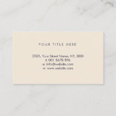 Carte De Visite Triple Lune - Aquarelle (Dos)