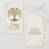 Carte De Visite Triple Lune - Arbre de vie Ornement (Devant / Derrière)