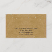 Carte De Visite Triple Lune - Cristaux aquarelle (Dos)