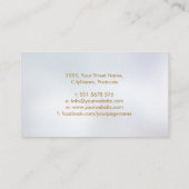 Carte De Visite Triple Lune - Ornement spiral doré (Dos)