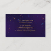 Carte De Visite Triple Lune - Ornement spiral doré (Dos)