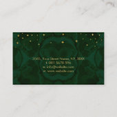 Carte De Visite Triple Lune - Triple Déesse Malachite et Or (Dos)