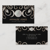 Carte De Visite Triple Lune - Triple Déesse Mère de Perle (Devant / Derrière)