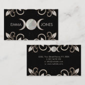 Carte De Visite Triple Moon - Triple Goddess Pearl Ornament (Devant / Derrière)