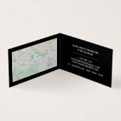 Carte De Visite Trippy Maze Carrés, Boutique de fournitures d'art, (Intérieur)