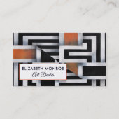 Carte De Visite Trippy Maze Motif, détaillant d'art (Devant)