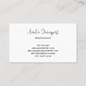 Carte De Visite Trippy rose et orange design Tourbillonnant (Dos)