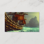 Carte De Visite Triptyque Whimsical Pirate Ship (Devant)