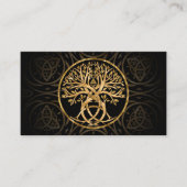 Carte De Visite Triquetra Arbre de vie (Devant)