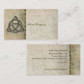 Carte De Visite Triquetra naturel (Devant / Derrière)
