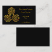 Carte De Visite Triskele-or (Devant / Derrière)