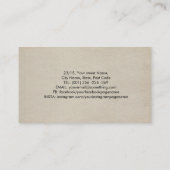 Carte De Visite Triskele - Ornement de la Lune triple (Dos)