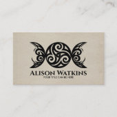 Carte De Visite Triskele - Ornement de la Lune triple (Devant)