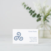 Carte De Visite Triskelion Bleu (Debout devant)