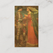 Carte De Visite Tristan et Isolde par John William Waterhouse (Dos)