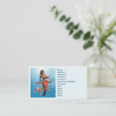 Carte De Visite Tritons Fille de sirène (Debout devant)