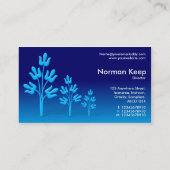 Carte De Visite Trois Arbres Bleus (Dos)