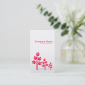 Carte De Visite Trois Arbres Crimson (Verticaux) (Debout devant)