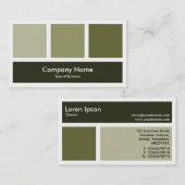 Carte De Visite Trois Carrés 03 (Devant / Derrière)