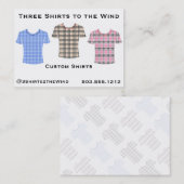 Carte De Visite Trois Chemises au vent (Devant / Derrière)