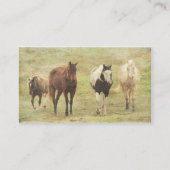 Carte De Visite Trois chevaux et un poney (Dos)