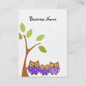 Carte De Visite Trois Chouettes (Dos)