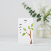 Carte De Visite Trois Chouettes (Debout devant)