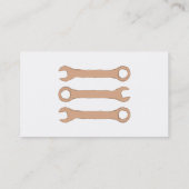 Carte De Visite Trois clés. Outils. Brown (Dos)