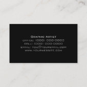 Carte De Visite Trois couleur moderne minimale 3A (Dos)