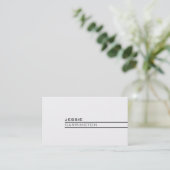 Carte De Visite Trois couleur moderne minimale 6A (Debout devant)