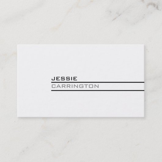 Carte De Visite Trois couleur moderne minimale 6A (Devant)